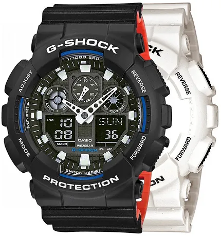 Casio SET GA-100B-7AER + BEZEL 10508136 + PASEK 10577142 - zdjęcie 1