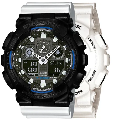 Casio SET GA-100B-7AER + BEZEL 10523429 + PASEK 10347710 - zdjęcie 1