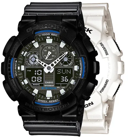 Casio SET GA-100B-7AER + BEZEL 10523429 + PASEK 10378391