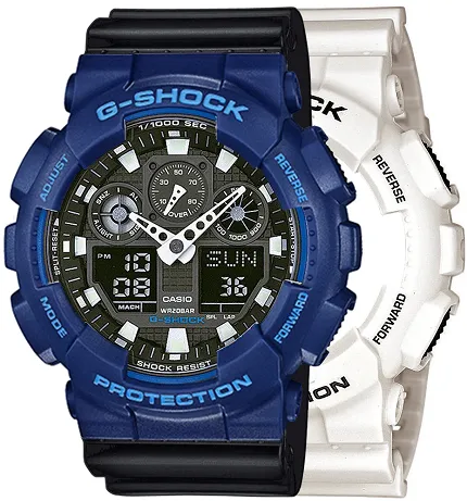 Casio SET GA-100B-7AER + BEZEL 10527398 + PASEK 10347688