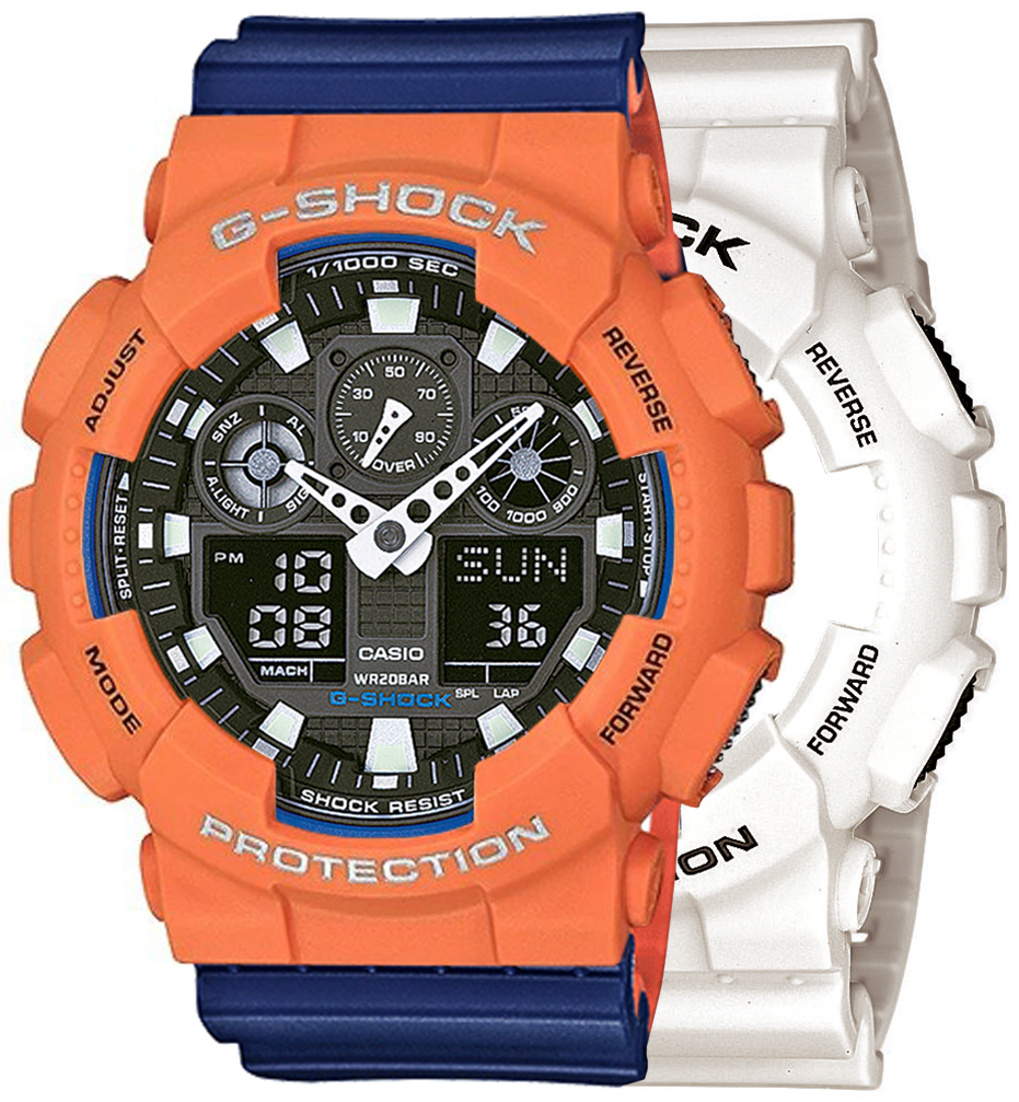  Casio G-SHOCK SET GA-100B-7AER + BEZEL 10589006 + PASEK 10527467 