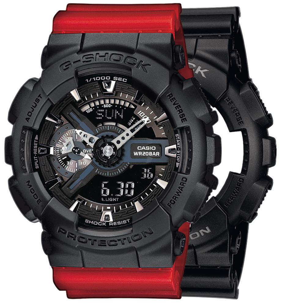 Casio SET GA-110-1BER + BEZEL 10358741 + PASEK 10395226