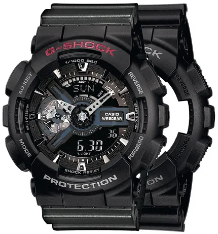 Casio SET GA-110-1BER + BEZEL 10378531 + PASEK 10467764