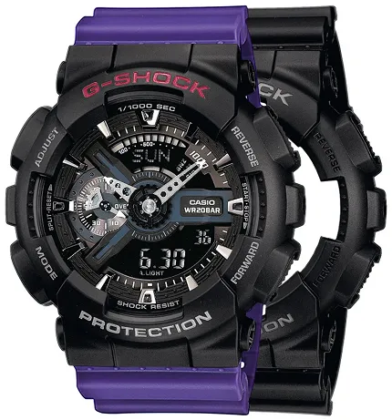 Casio SET GA-110-1BER + BEZEL 10378531 + PASEK 10498156