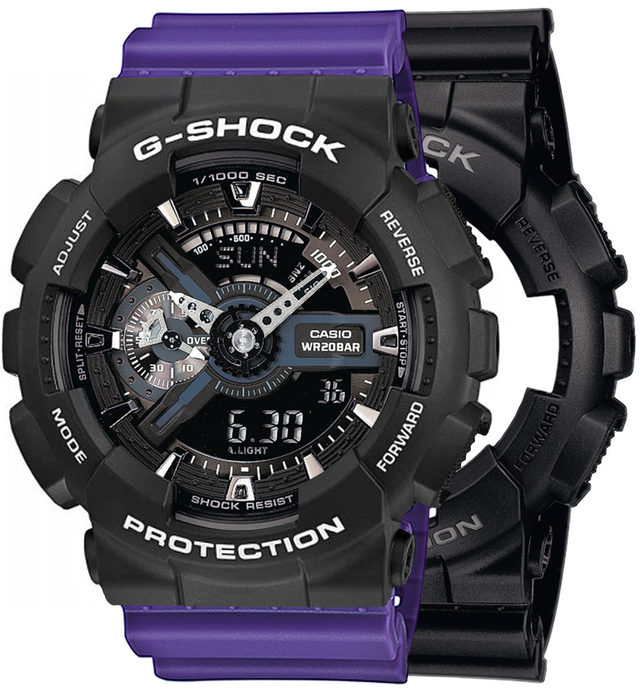 Casio SET GA-110-1BER + BEZEL 10508136 + PASEK 10498156