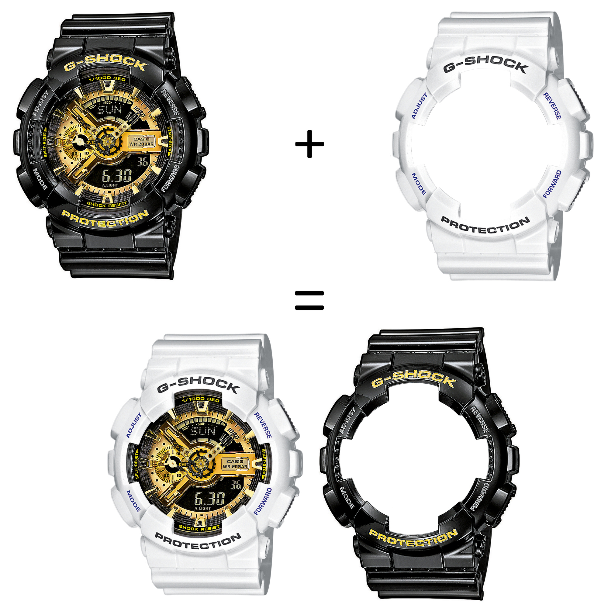 Casio SET GA-110GB-1AER + BEZEL 10347600 + PASEK 10347710 zegarek - miniatura 2