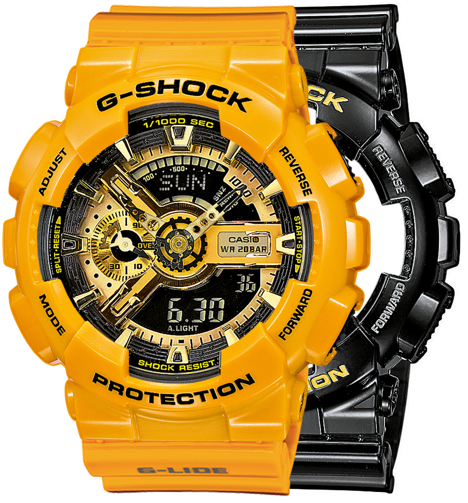  Casio G-SHOCK SET GA-110GB-1AER + BEZEL 10347601 + PASEK 10457913 