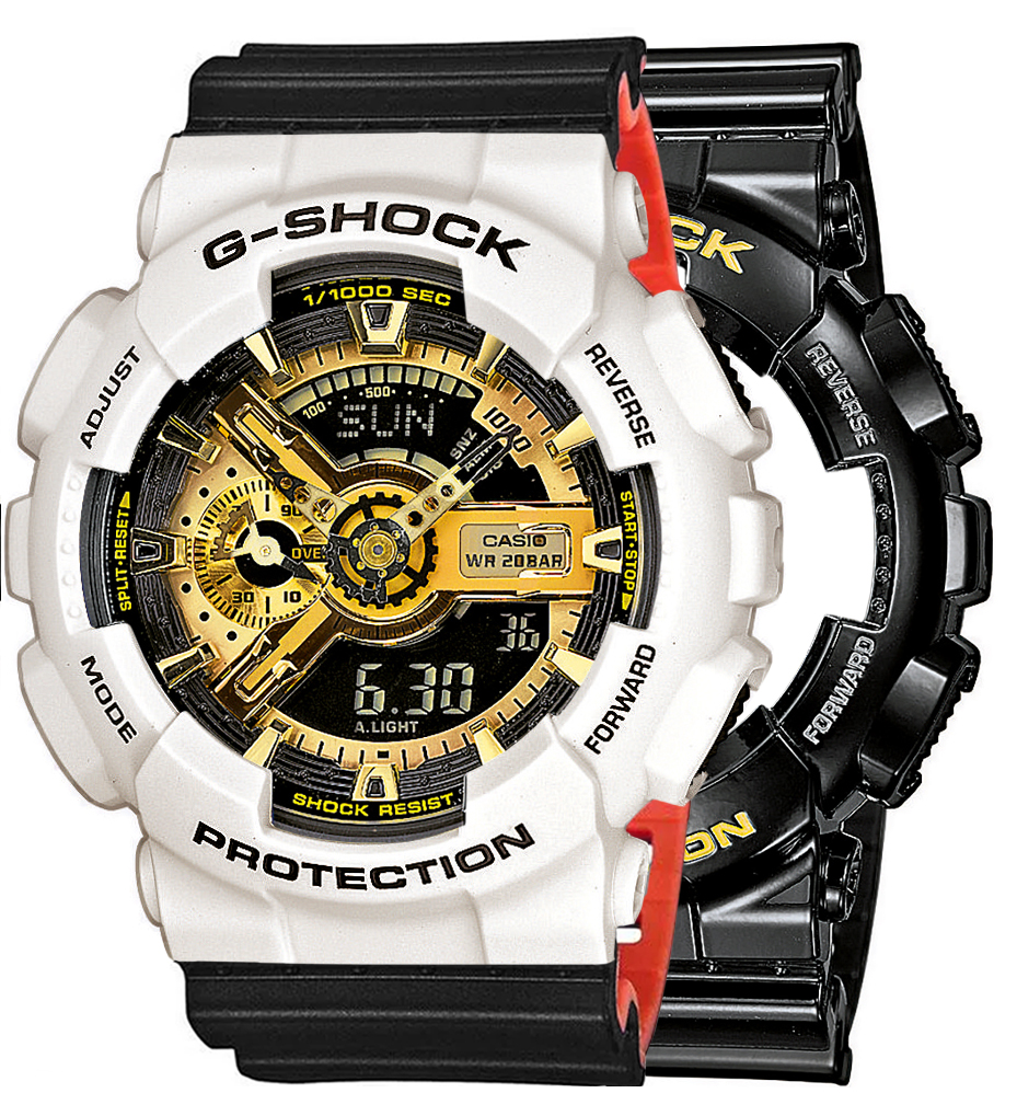  Casio G-SHOCK SET GA-110GB-1AER + BEZEL 10395292 + PASEK 10577142 