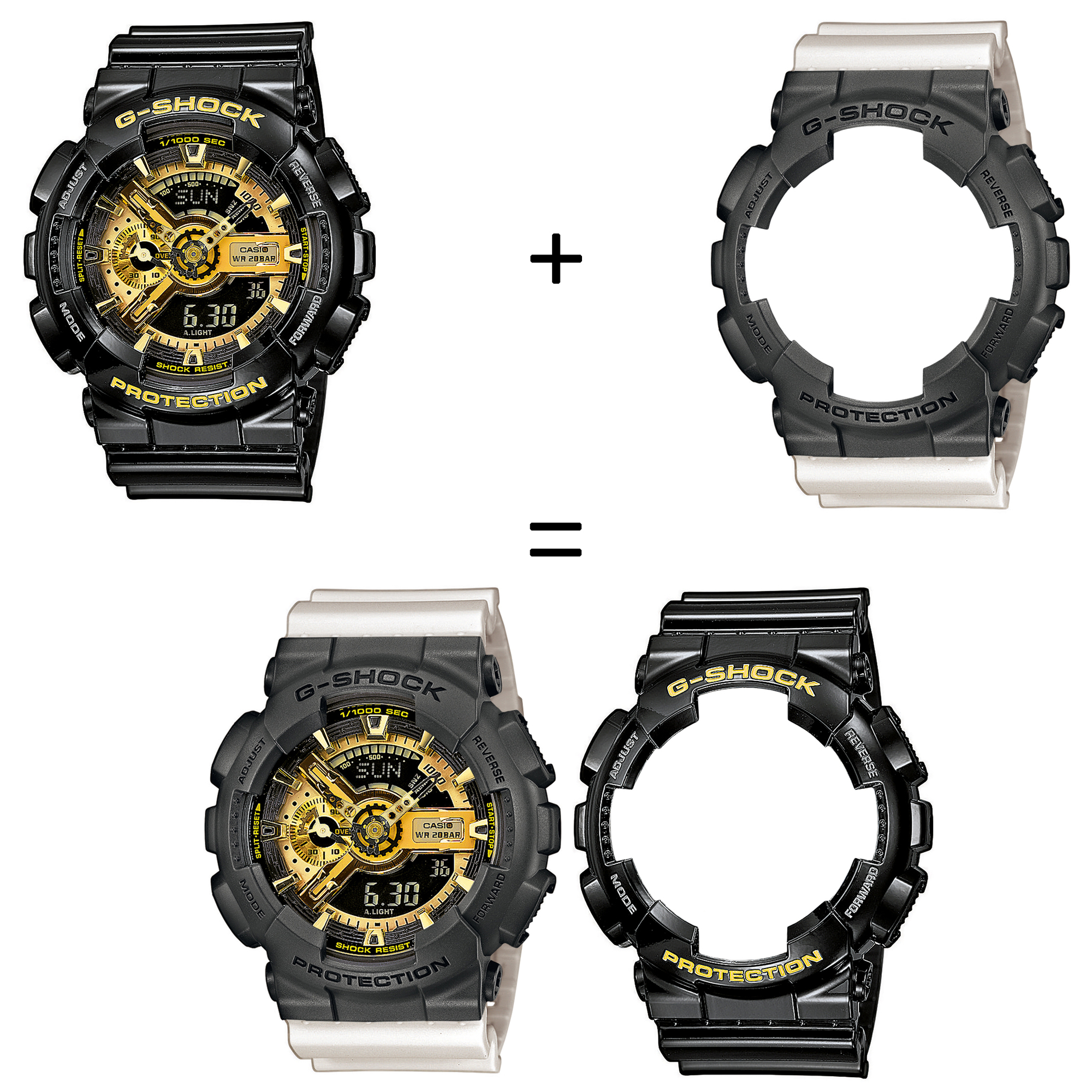 Casio SET GA-110GB-1AER + BEZEL 10467795 + PASEK 10395227 zegarek - miniatura 2