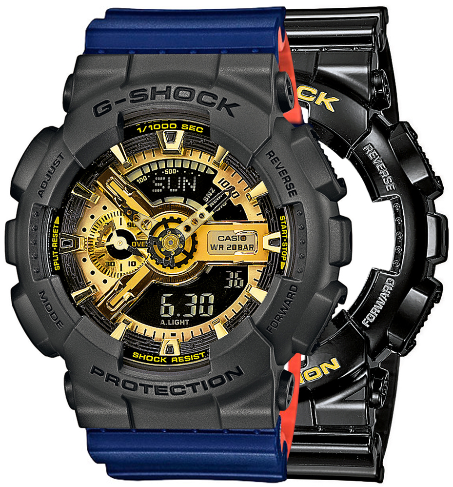  Casio G-SHOCK SET GA-110GB-1AER + BEZEL 10467795 + PASEK 10527467 
