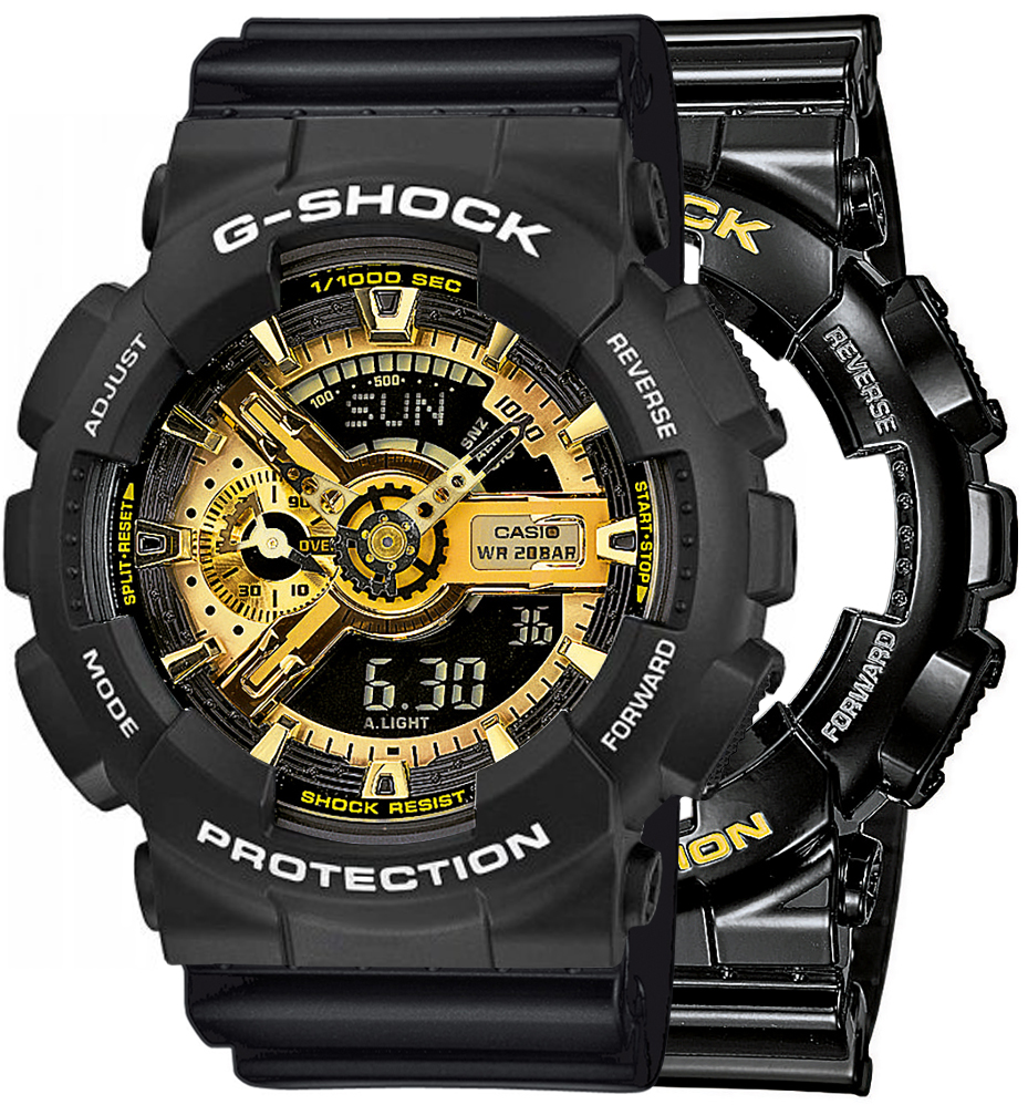 Casio G-SHOCK SET GA-110GB-1AER + BEZEL 10508136 + PASEK 10347688 