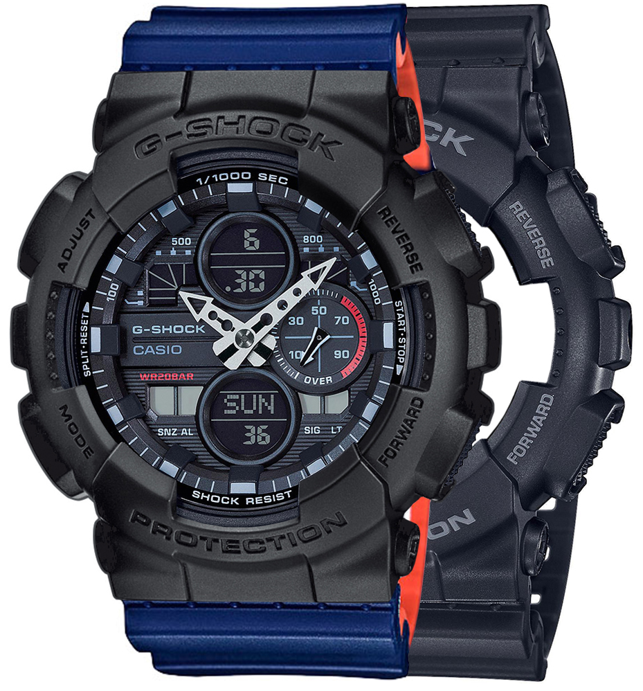  Casio G-SHOCK SET GA-140-1A1ER + BEZEL 10358741 + PASEK 10527467 