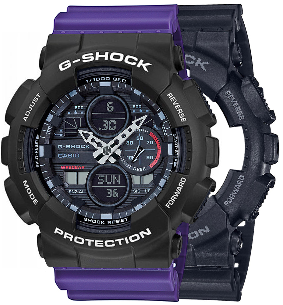  Casio G-SHOCK SET GA-140-1A1ER + BEZEL 10508136 + PASEK 10498156 
