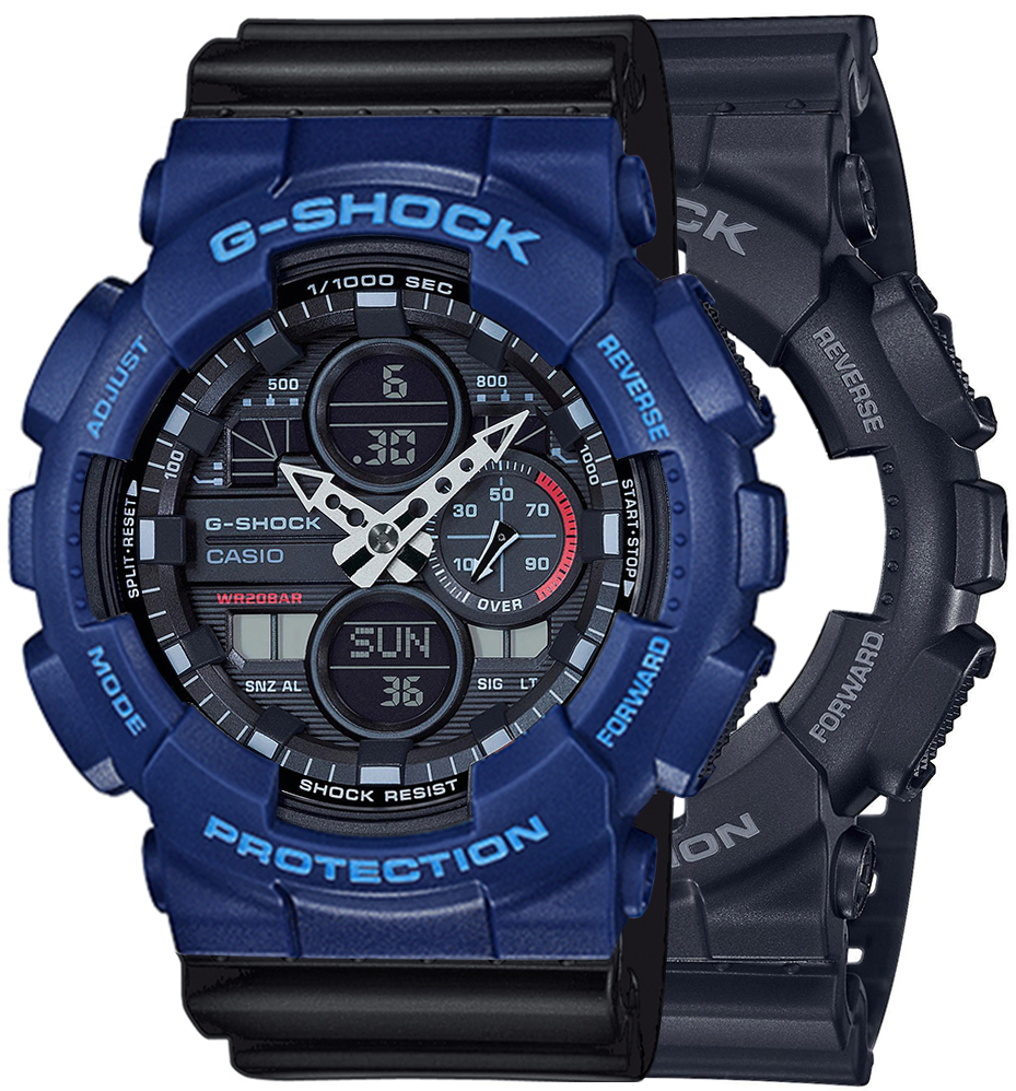  Casio G-SHOCK SET GA-140-1A1ER + BEZEL 10527398 + PASEK 10347688 
