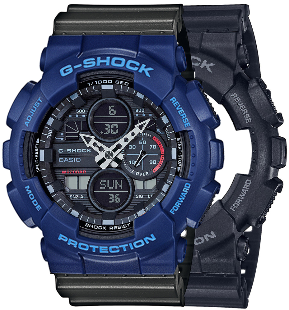  Casio G-SHOCK SET GA-140-1A1ER + BEZEL 10527398 + PASEK 10467764 