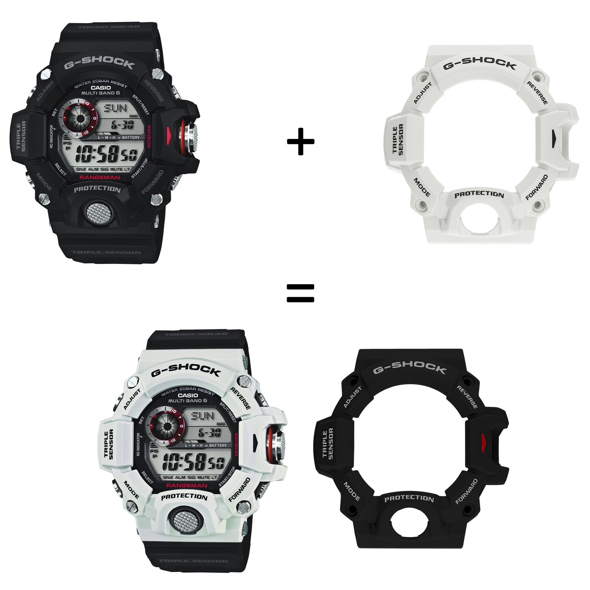 Casio SET GW-9400-1ER + BEZEL 10510228 zegarek