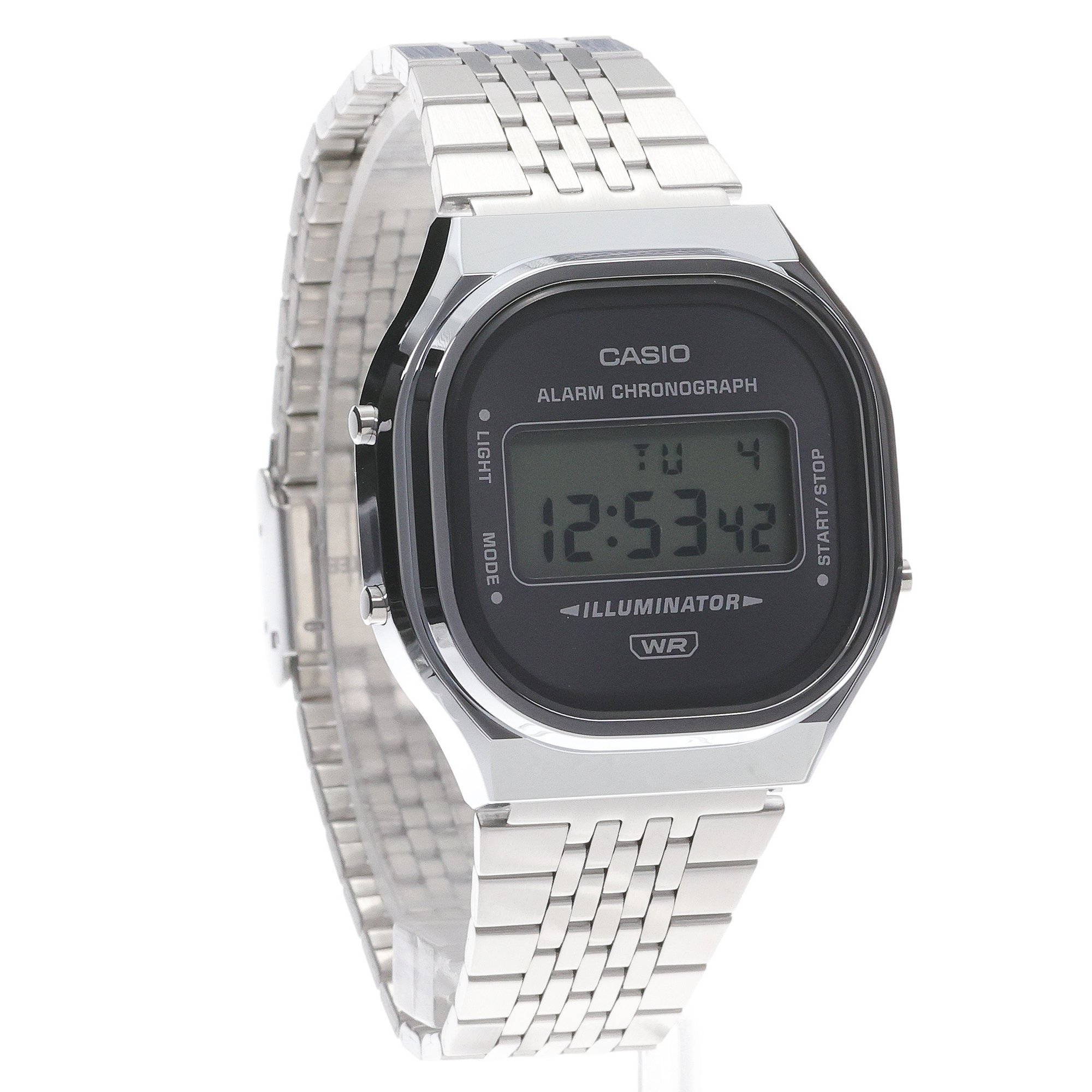 Casio Vintage A140WE-8AEF Vintage sportowy zegarek srebrny - miniatura 3