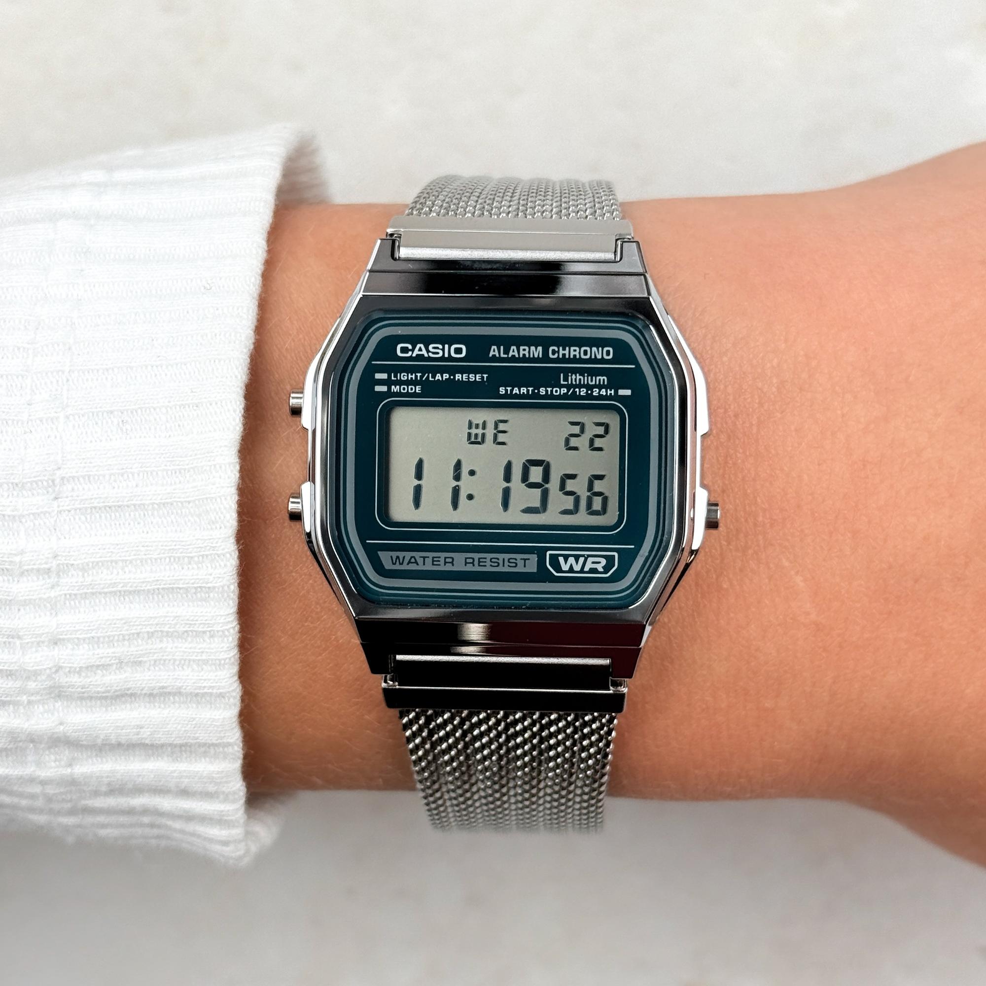 Casio Vintage A158WEM-3EF VINTAGE Maxi Classic zegarek męski sportowy mineralne - miniatura 10
