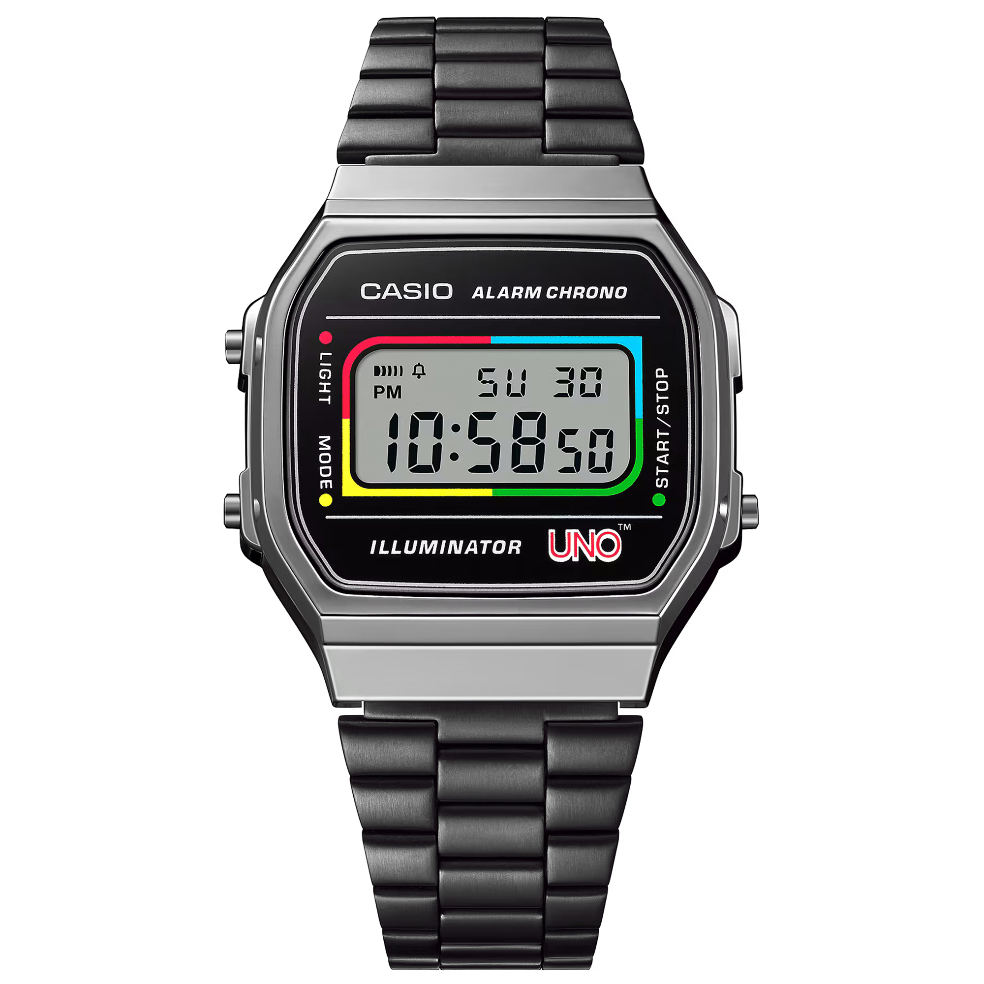 Casio Vintage A168WEUC-1AER VINTAGE Maxi retro zegarek szary