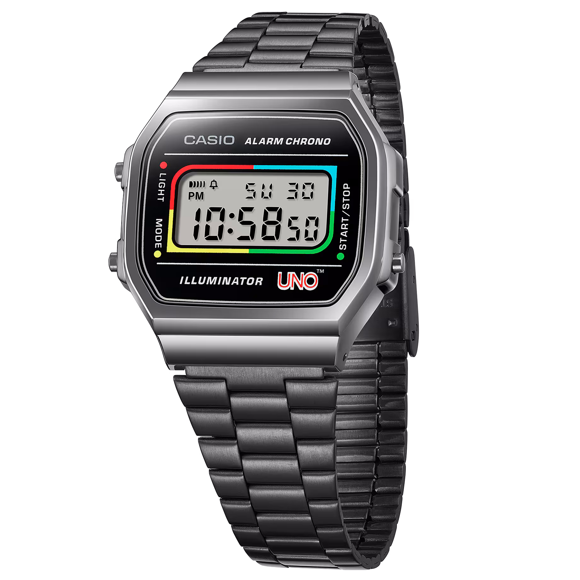Casio Vintage A168WEUC-1AER zegarek dla dzieci retro VINTAGE Maxi bransoleta