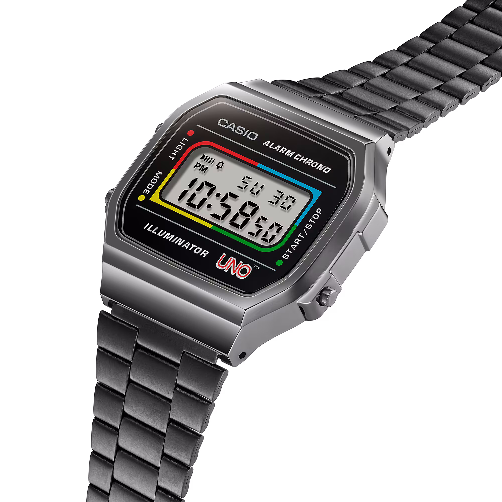 Casio Vintage A168WEUC-1AER zegarek dla dzieci VINTAGE Maxi szary