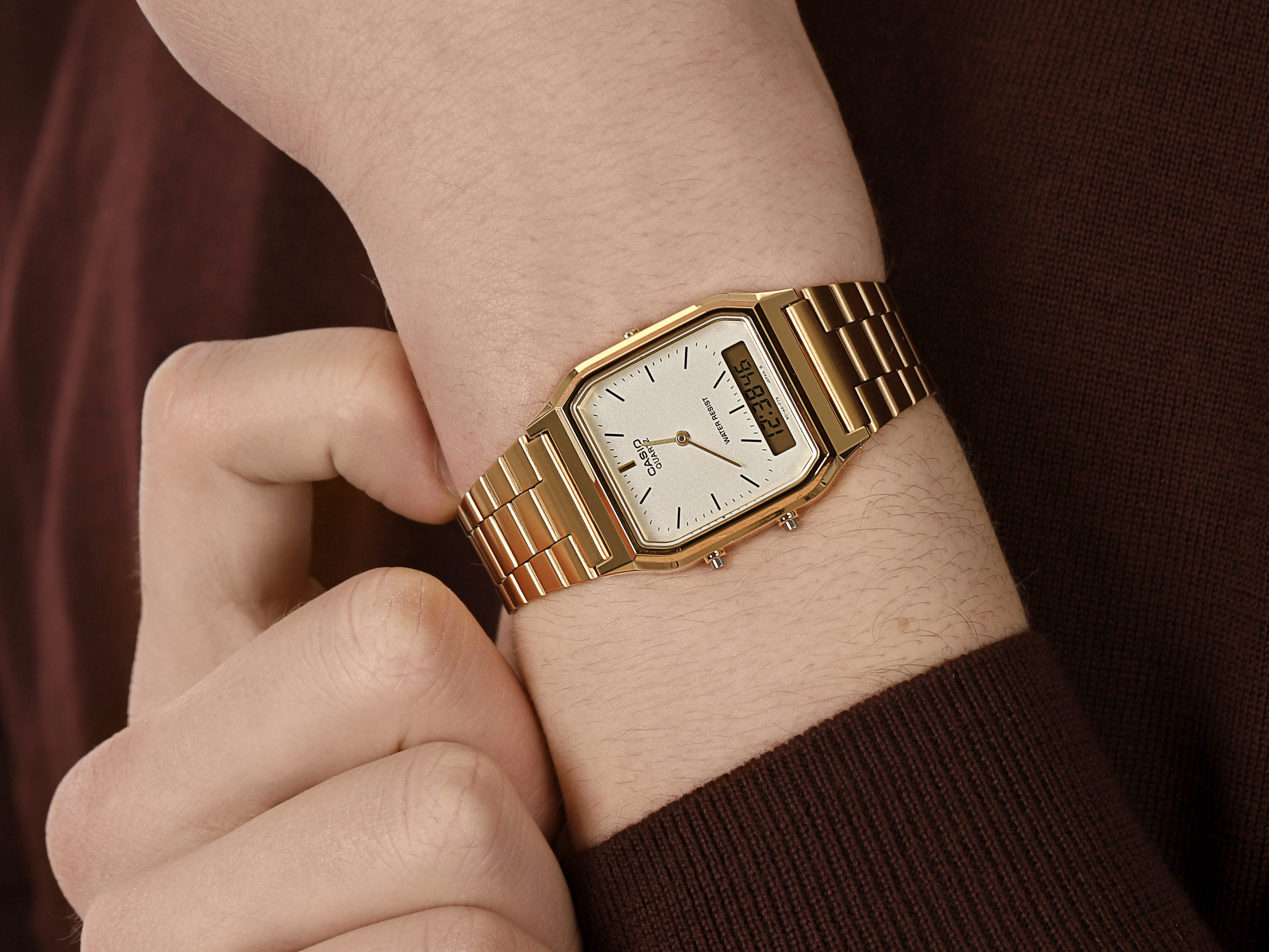 Casio Vintage AQ-230GA-9DMQYES zegarek męski Retro - miniatura 2