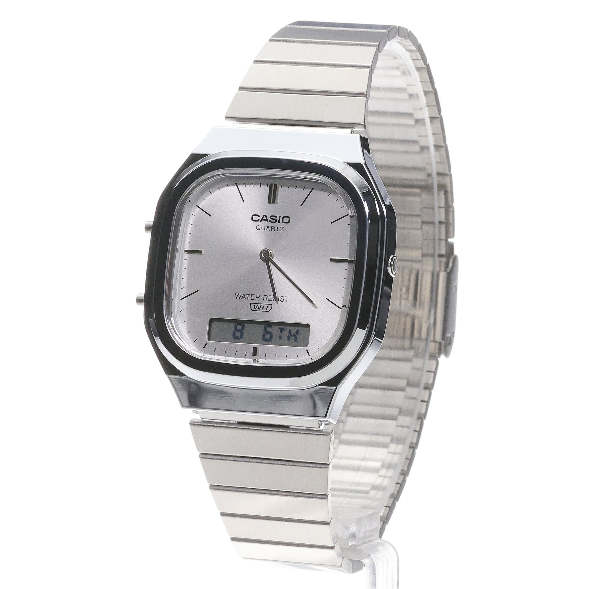 Casio Vintage AQ-240E-7AEF zegarek męski Vintage srebrny - miniatura 2
