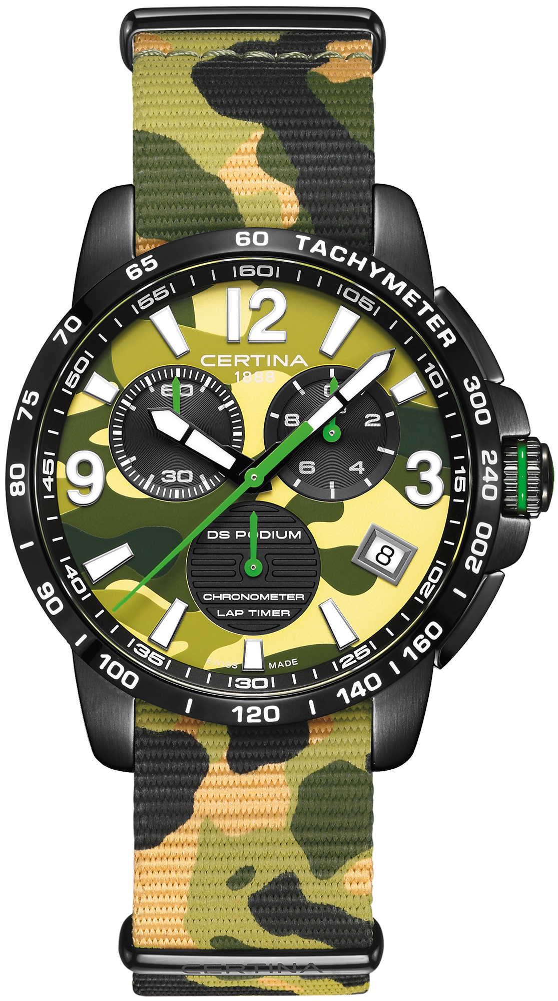 DS Podium Chrono Lap Timer 42mm Certina C034.453.38.097.00 