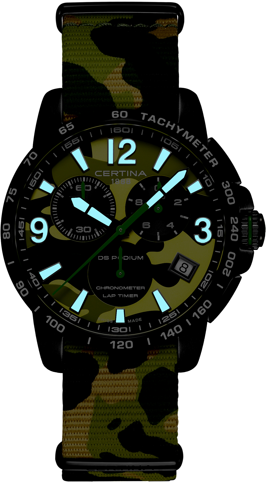 DS Podium Chrono Lap Timer 42mm Certina C034.453.38.097.00 - hover