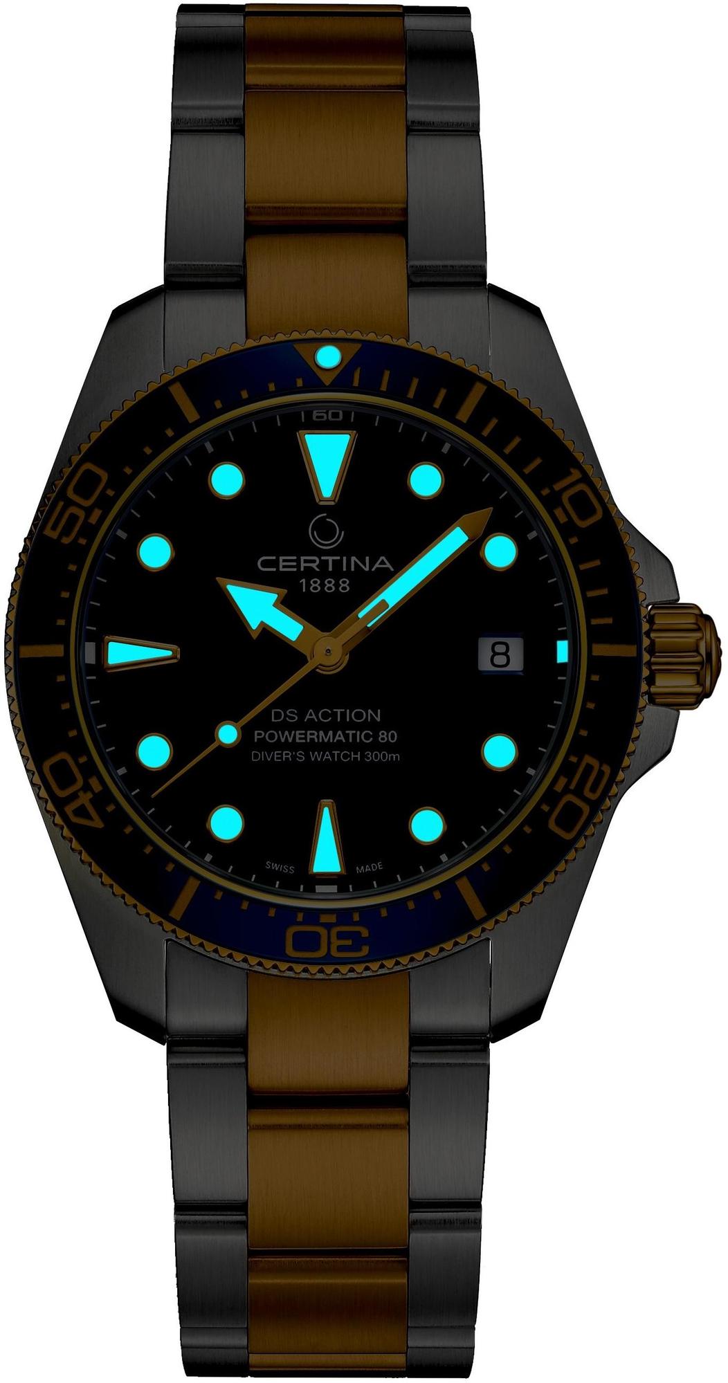 DS Action Diver 38mm Powermatic 80 Certina C048.807.22.041.00 - hover
