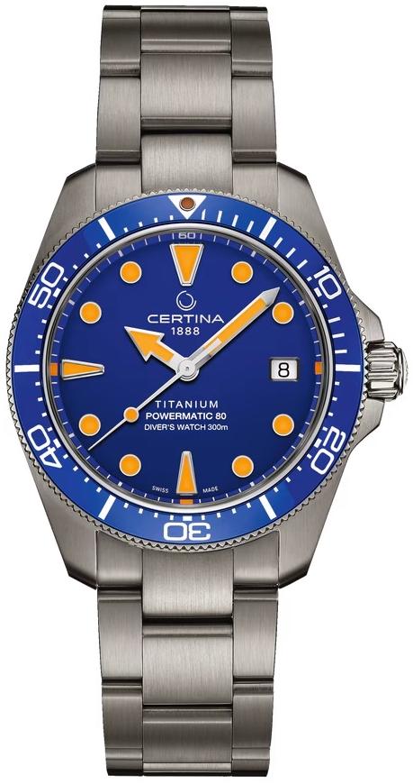 DS Action Diver Titanium 38mm Powermatic 80 Certina C048.807.44.041.00 