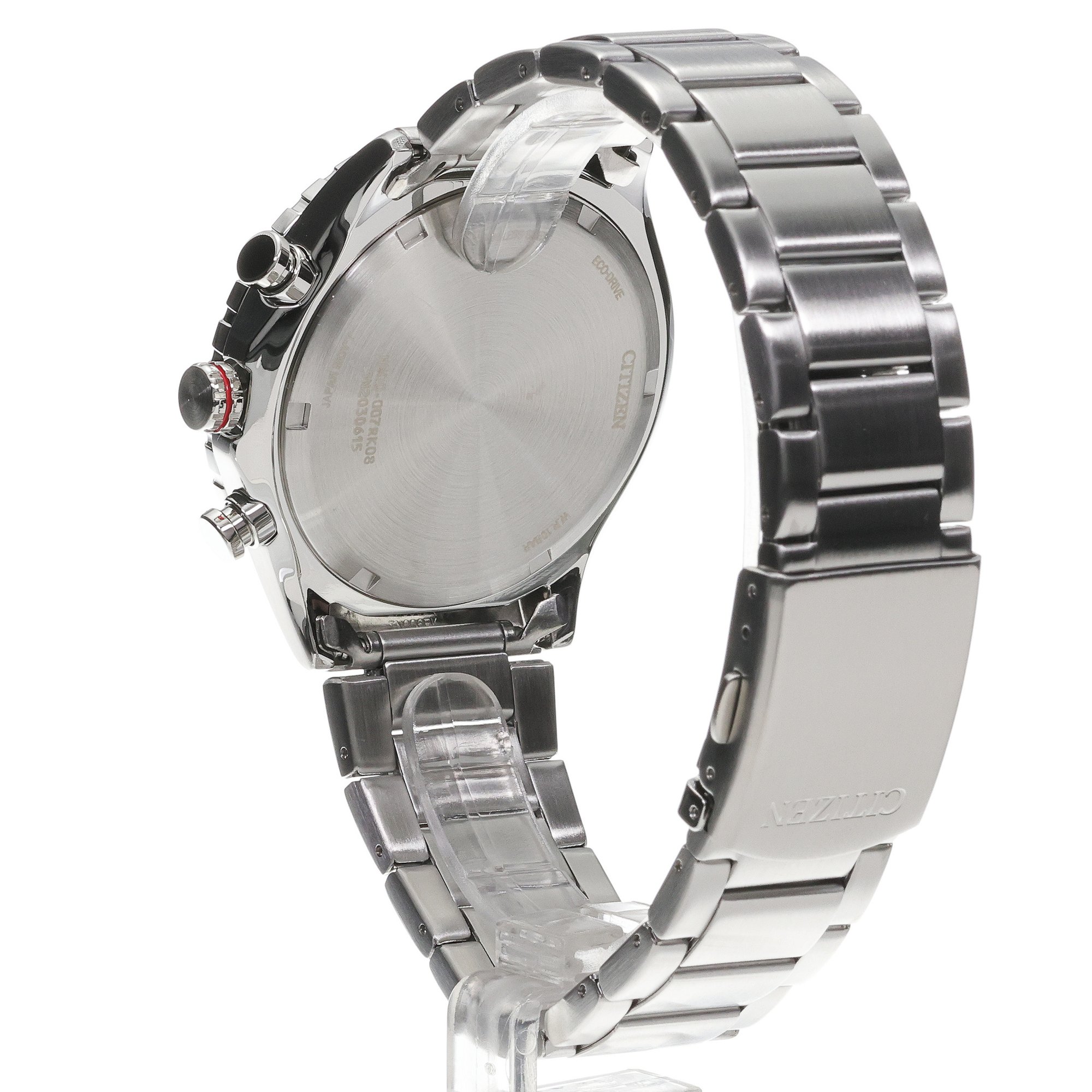 Citizen AT2566-88E zegarek srebrny sportowy Ecodrive bransoleta