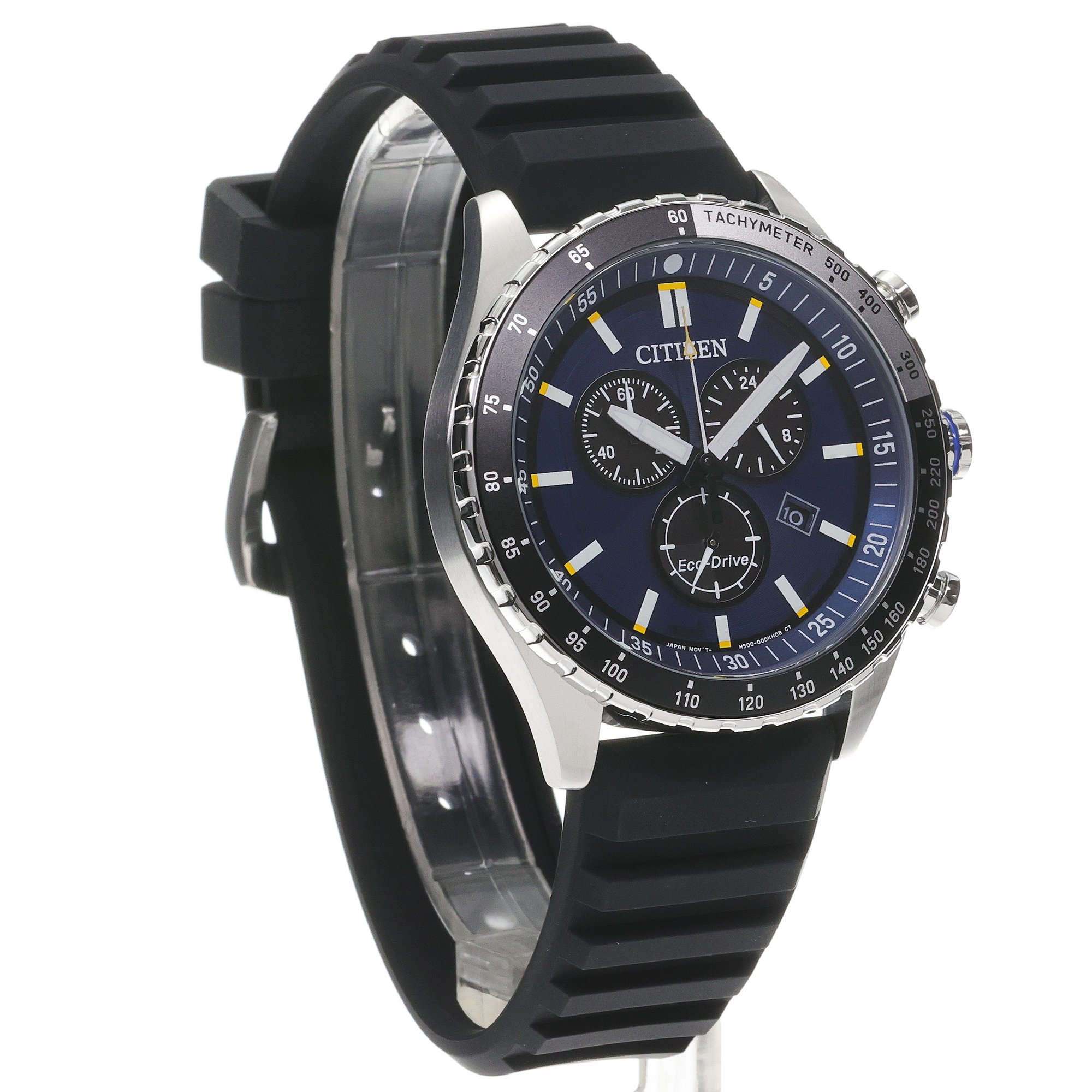 Citizen AT2569-04L zegarek srebrny sportowy Ecodrive pasek
