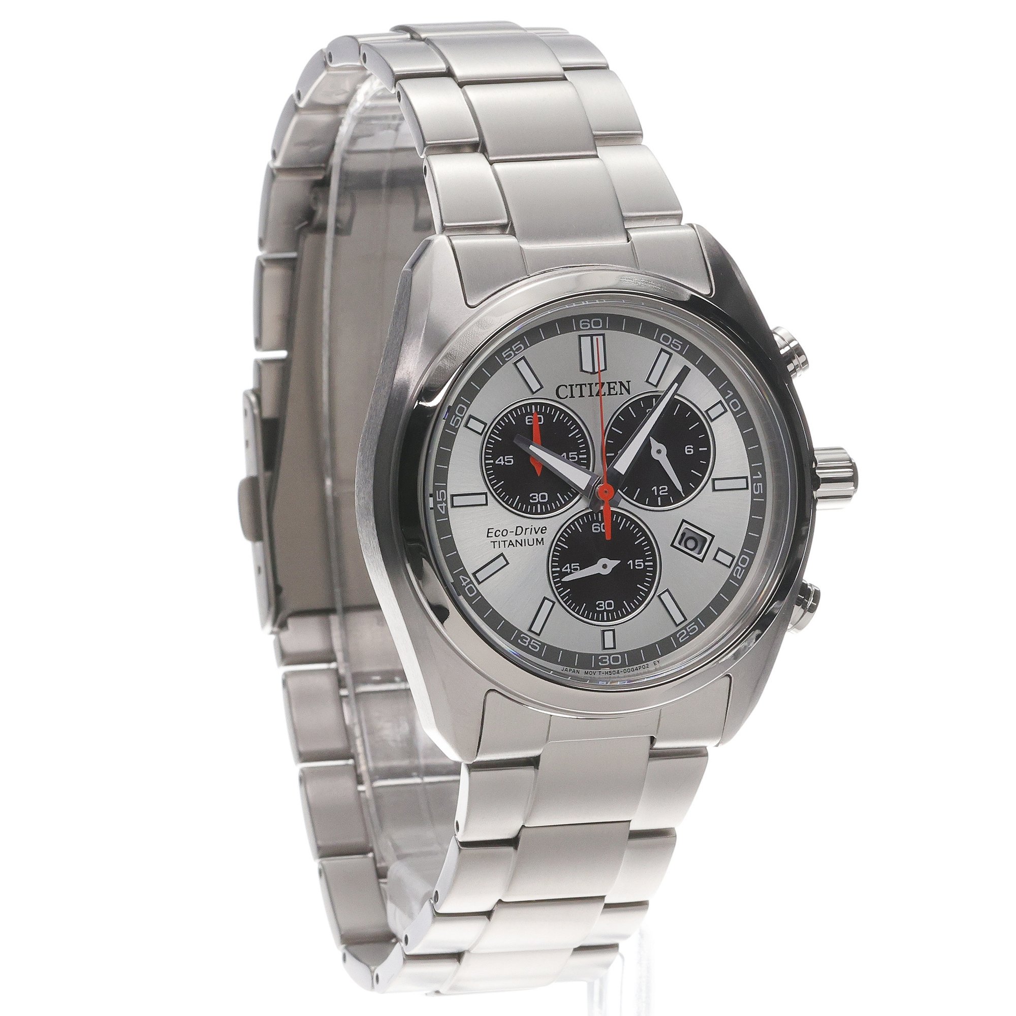 Citizen AT2590-59A zegarek srebrny sportowy Ecodrive bransoleta - miniatura 3