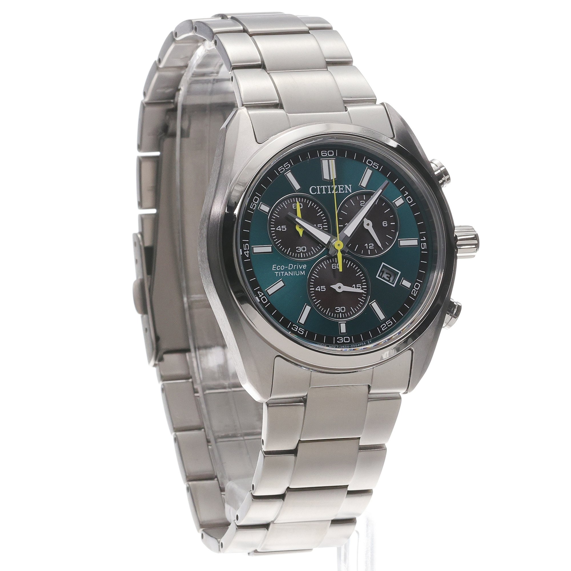 Citizen AT2590-59X zegarek srebrny sportowy Ecodrive bransoleta - miniatura 3