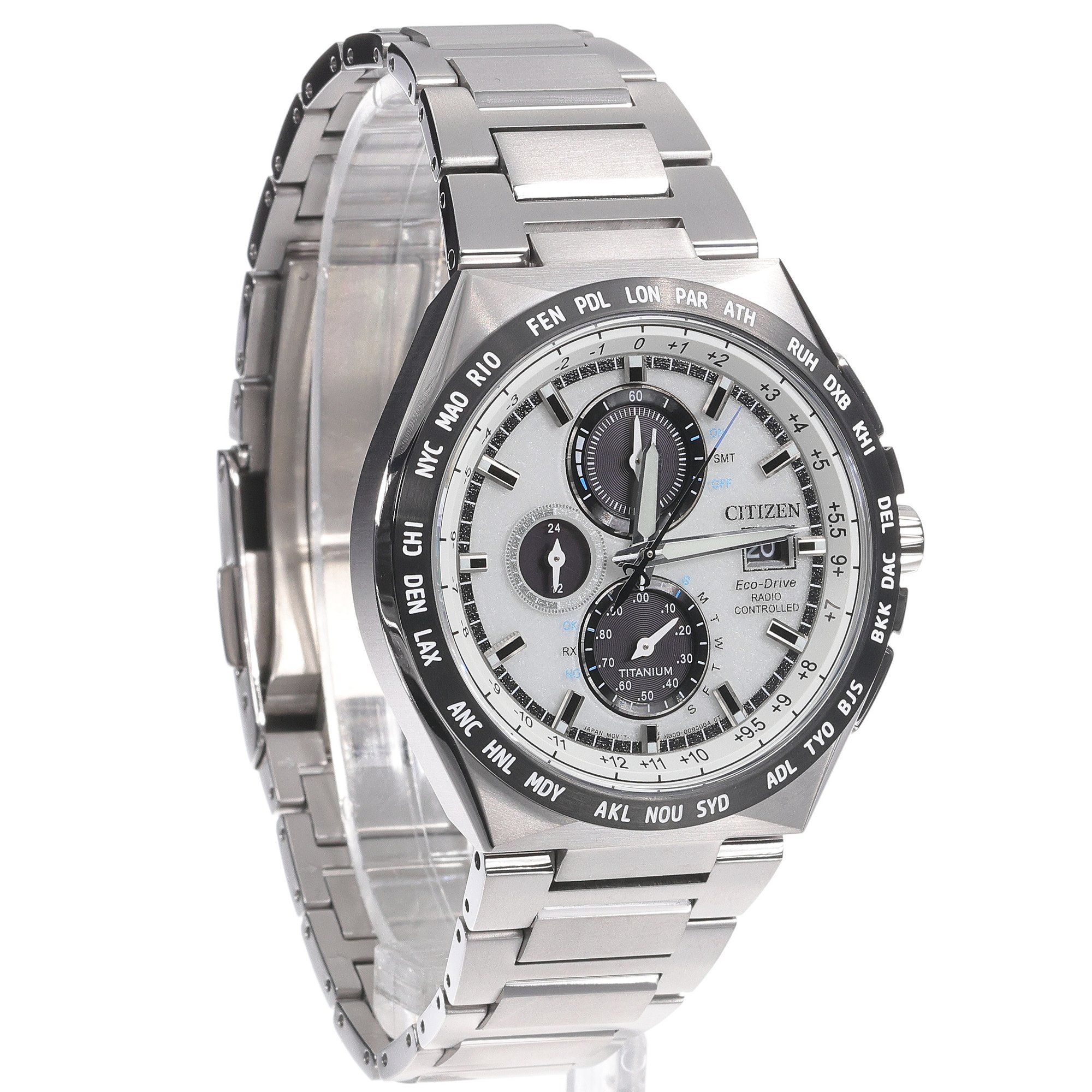 Citizen AT8238-84A Radio Controlled Super Titanium zegarek klasyczny Titanium - miniatura 3