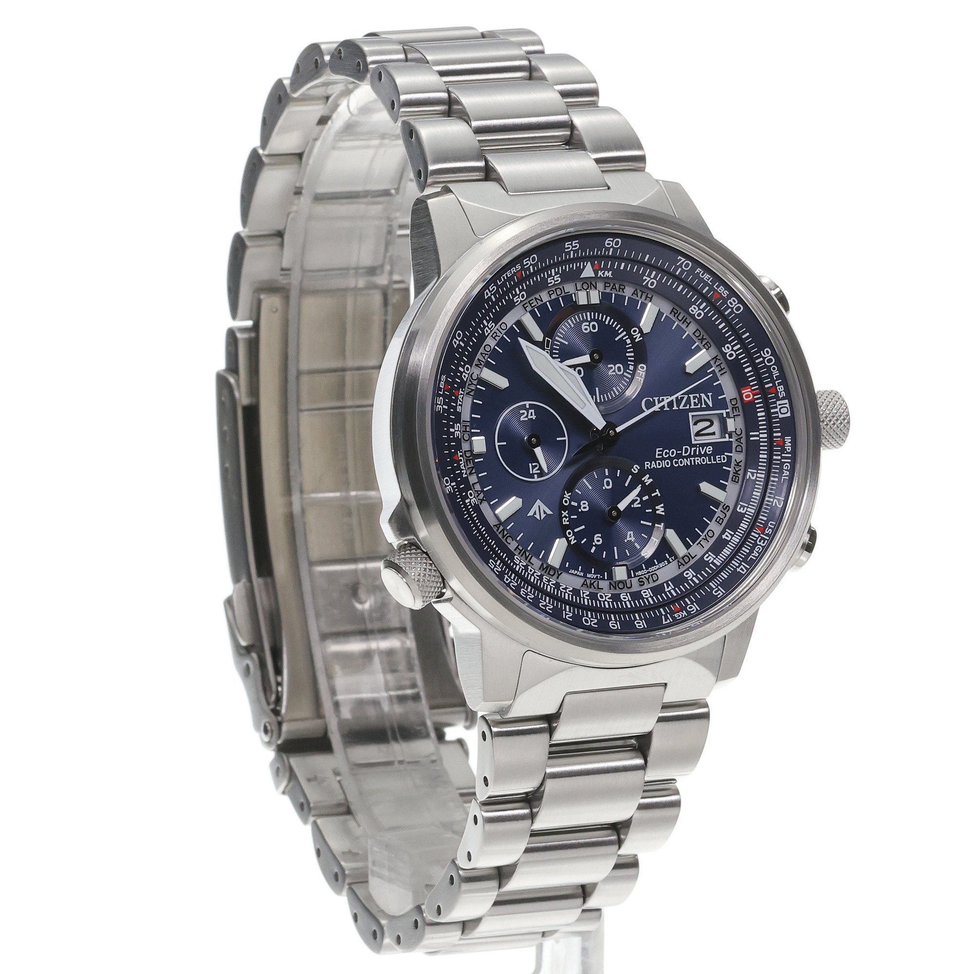 Citizen AT8300-58L Sky Promaster sportowy zegarek srebrny