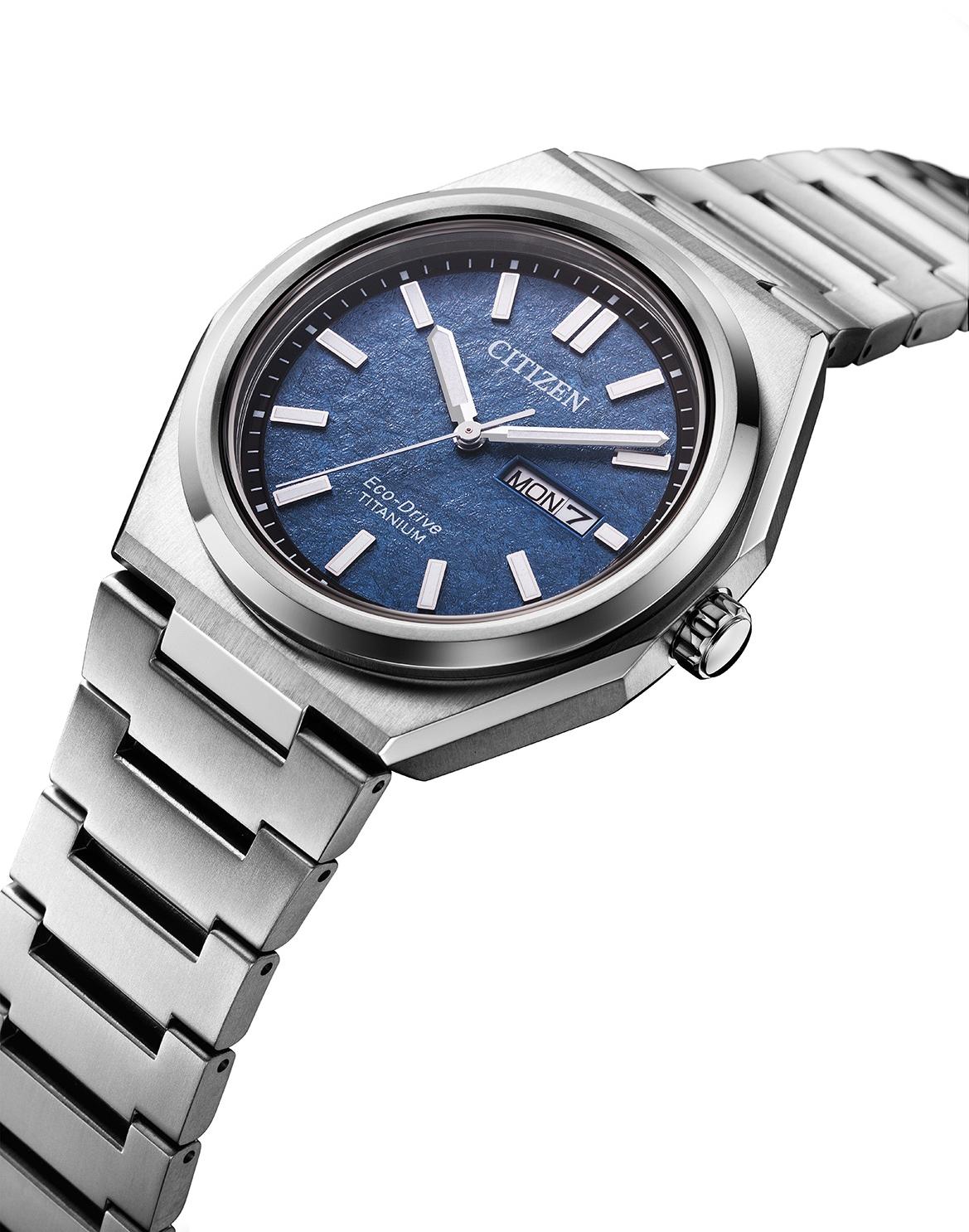 Citizen AW0130-85LC Super Titanium Eco-Drive zegarek klasyczny Titanium