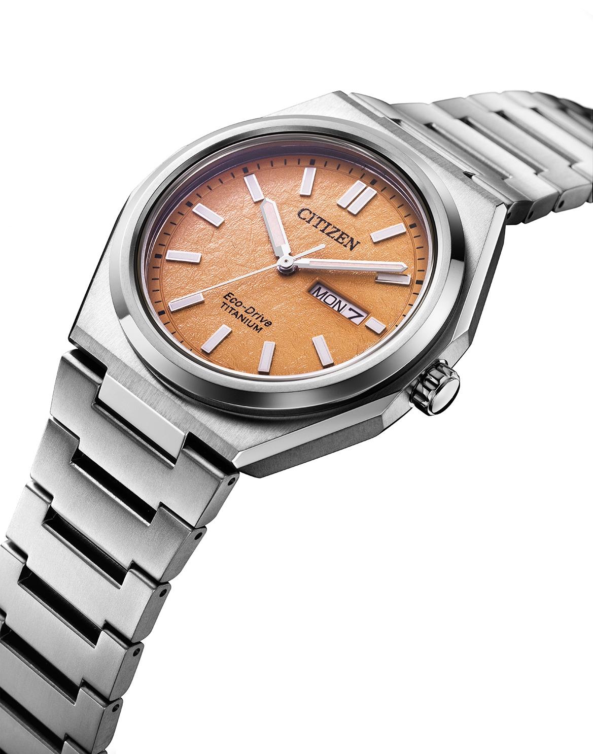 Citizen AW0130-85ZE Super Titanium Eco-Drive zegarek klasyczny Titanium
