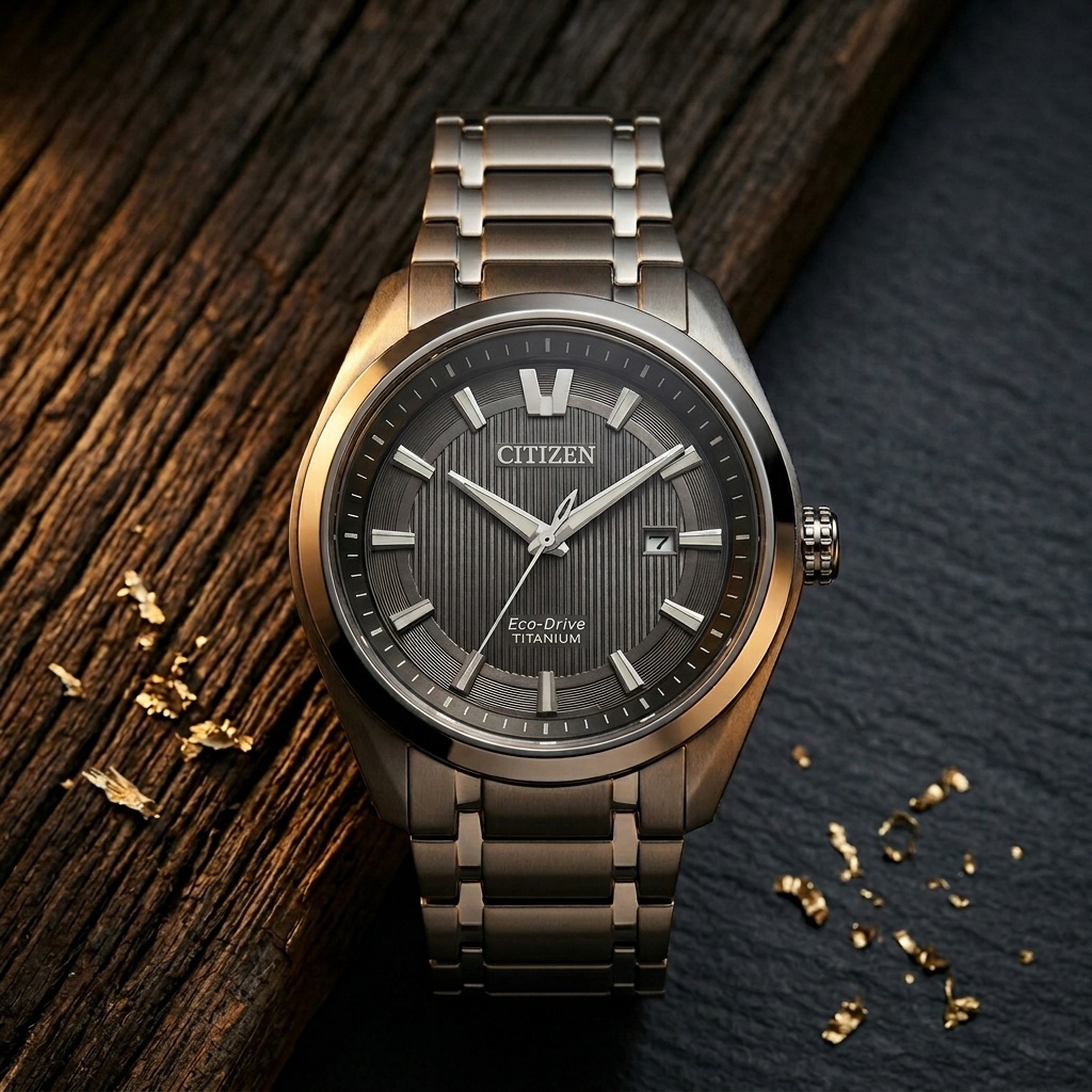 Citizen AW1240-57E zegarek srebrny klasyczny Ecodrive bransoleta