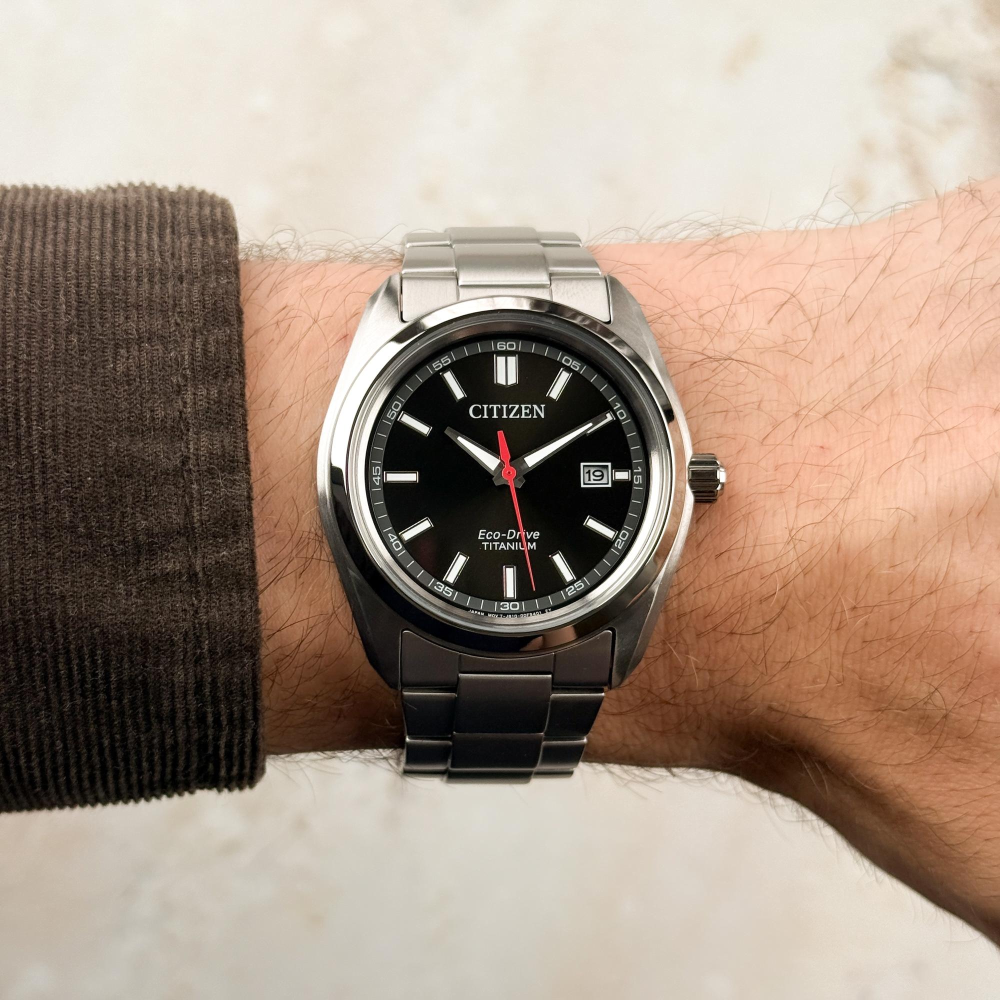 Citizen AW1900-50E Super Titanium zegarek klasyczny Titanium