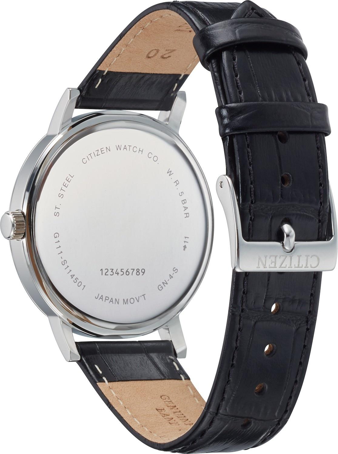 Citizen BI5070-06A zegarek srebrny klasyczny Elegance pasek