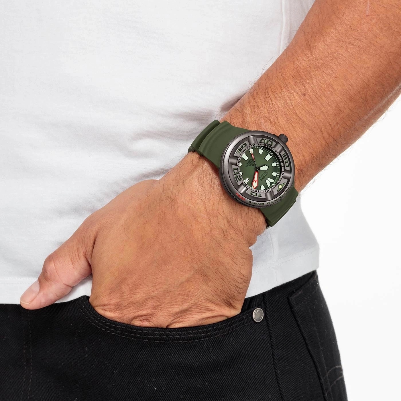 Citizen BJ8057-17X zegarek szary sportowy Promaster pasek - miniatura 4