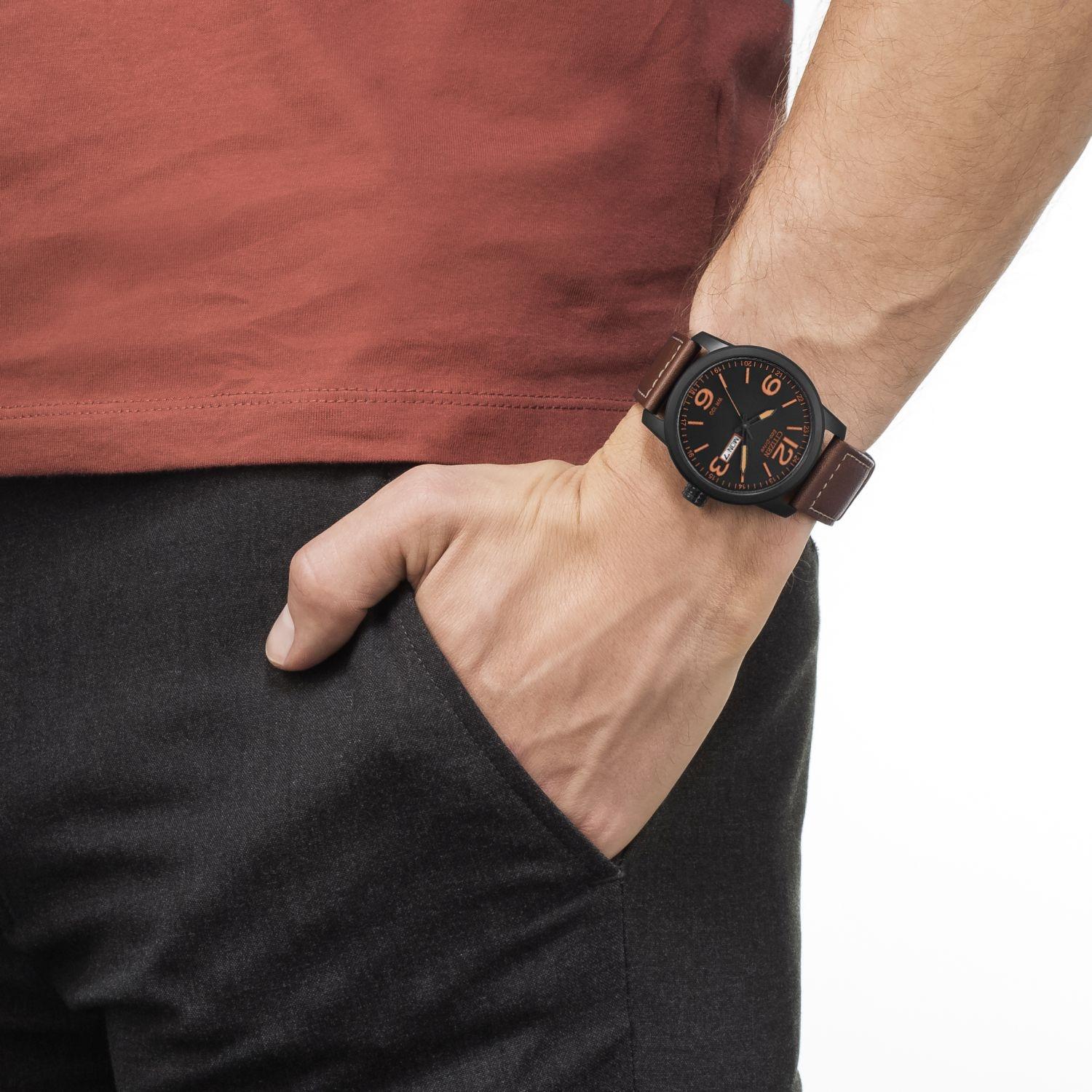 Citizen BM8476-07EE zegarek czarny klasyczny Ecodrive pasek