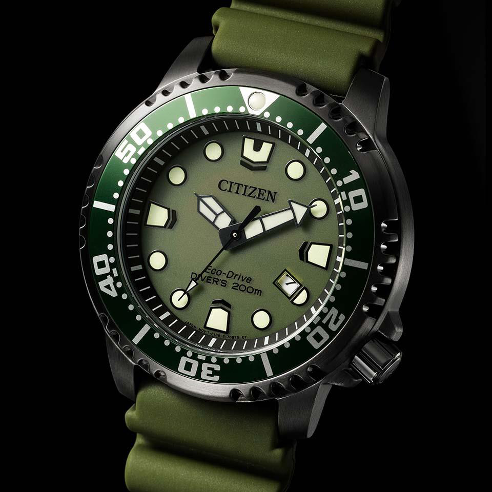 Citizen BN0157-11X zegarek srebrny sportowy Promaster pasek