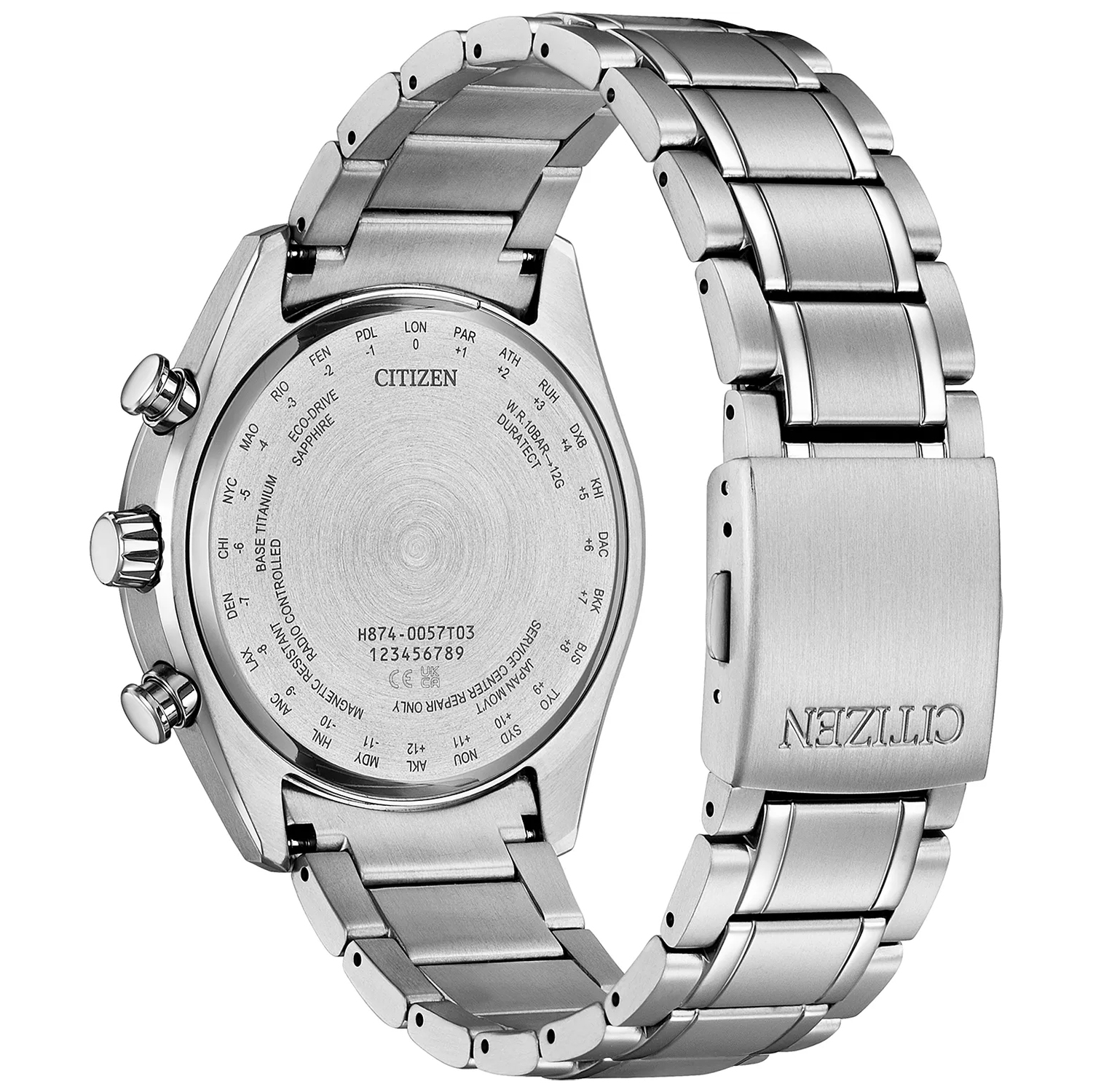 Citizen BY1010-81H męski zegarek Radio Controlled bransoleta