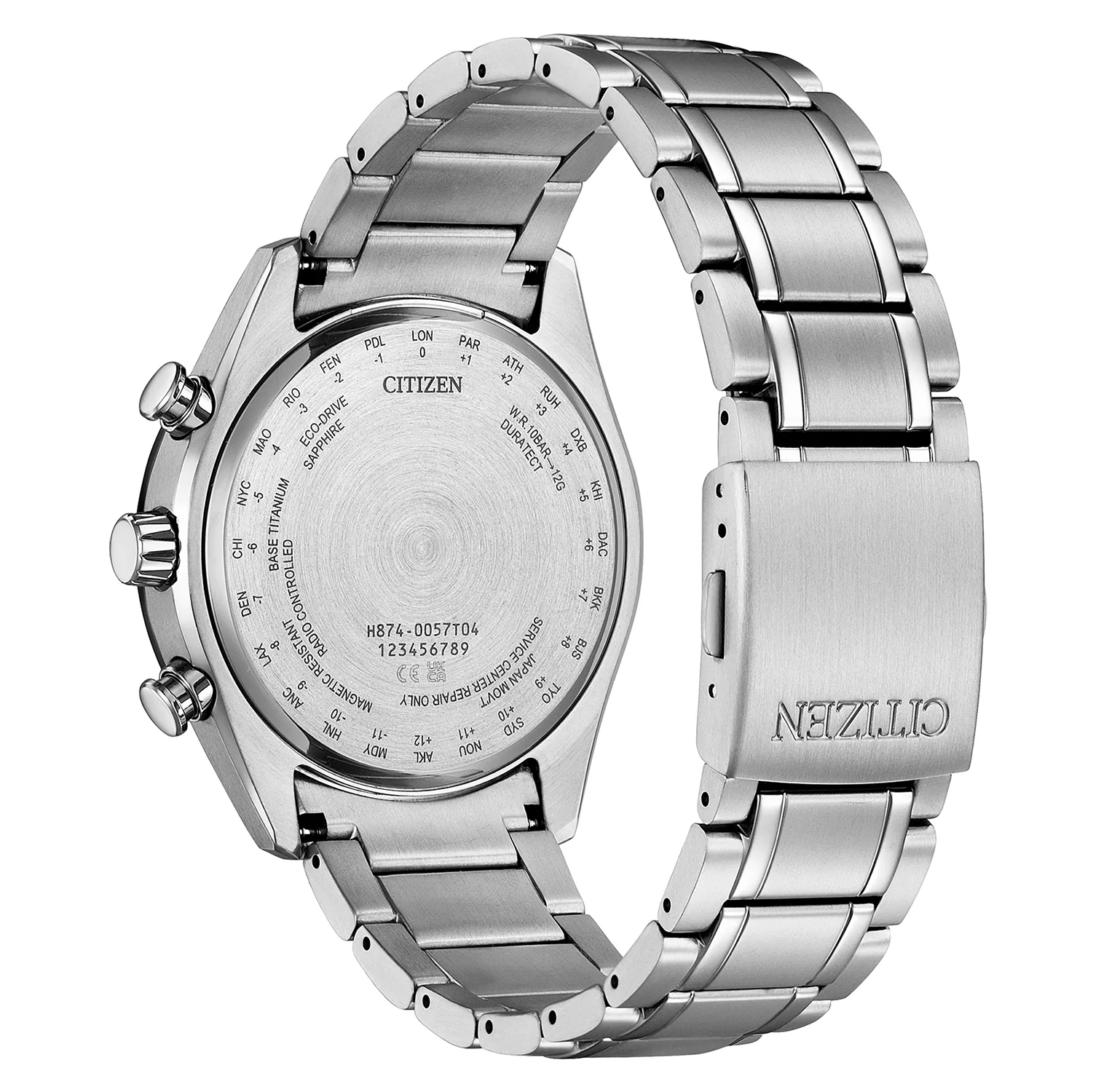 Citizen BY1018-80E Radio Controlled Tsuki-yomi Moonphase Eco-Drive zegarek klasyczny Radio Controlled - miniatura 3