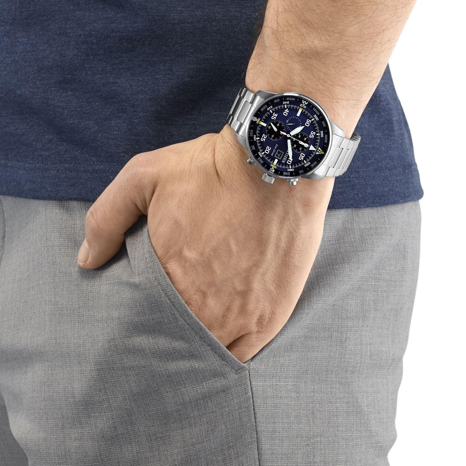 Citizen CA0690-88L Chrono zegarek męski mineralne