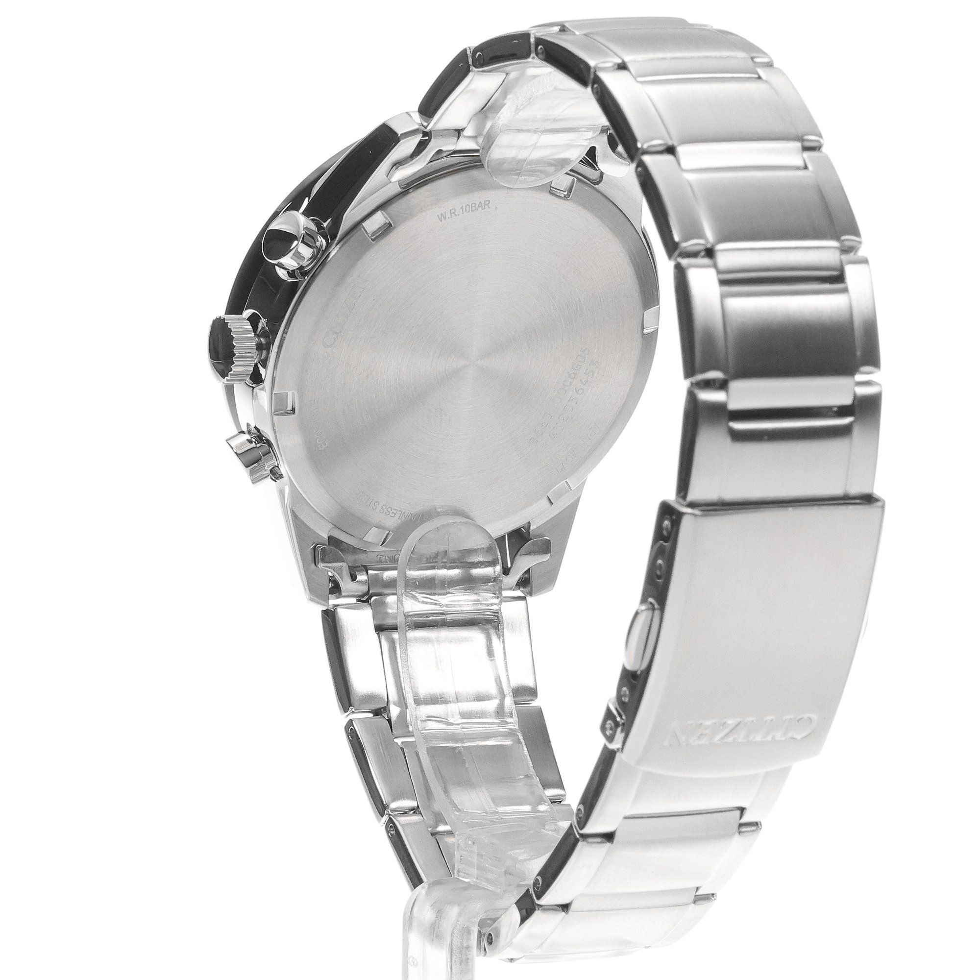 Citizen CA4624-56L zegarek srebrny klasyczny Chrono bransoleta