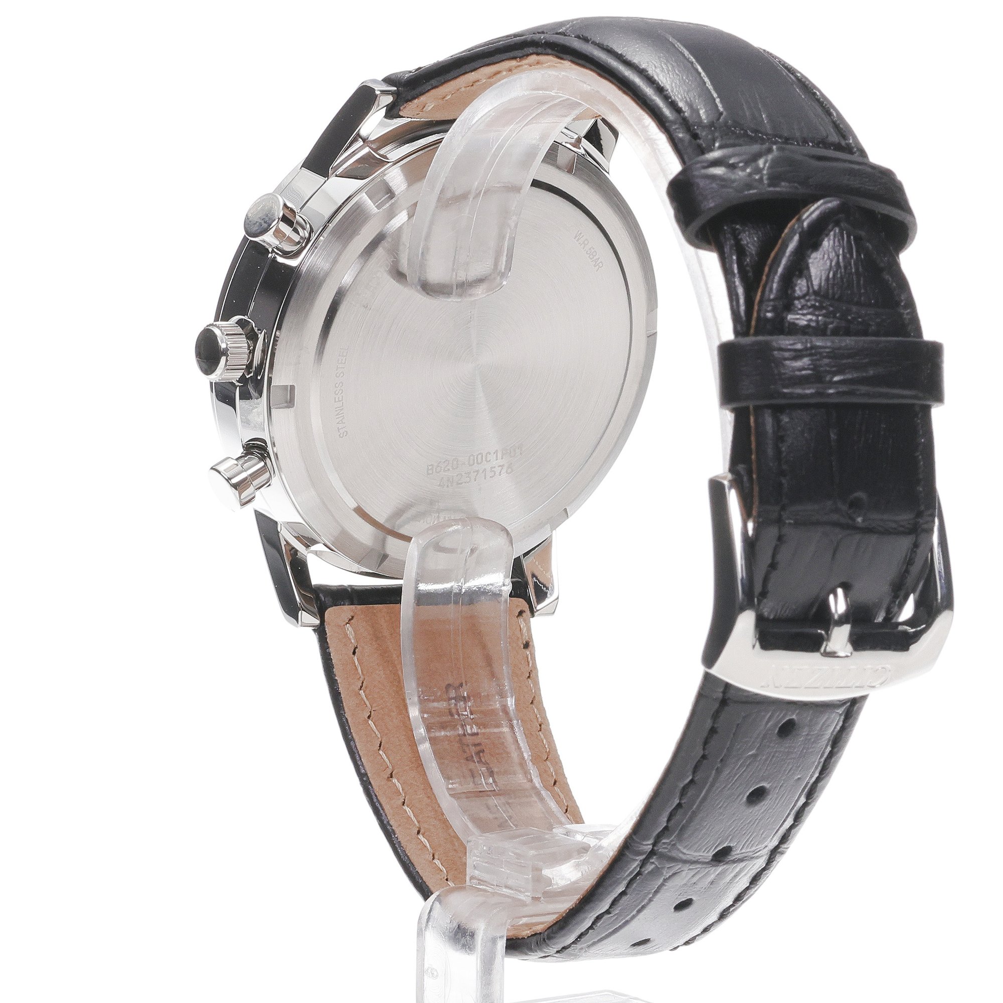 Citizen CA4630-02A zegarek srebrny klasyczny Chrono pasek - miniatura 4